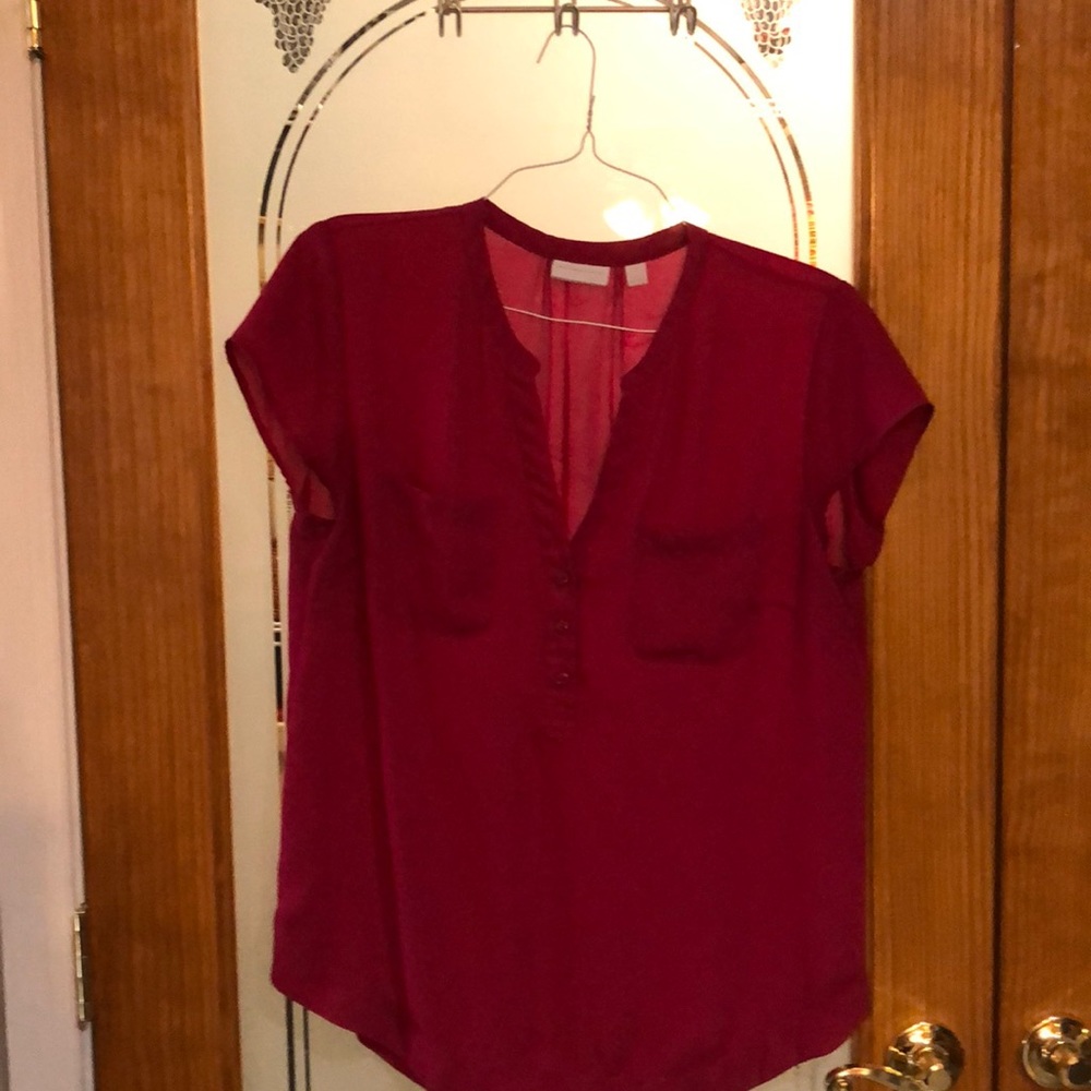 Dark pink bllouse